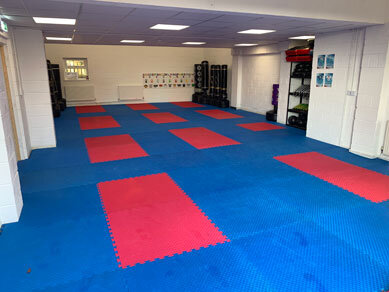 Photo of the training room in Martial Arts Hipperholme Centre
