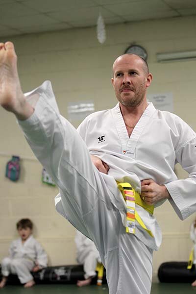 Halifax Taekwondo dad kicking